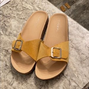 Suede sandals